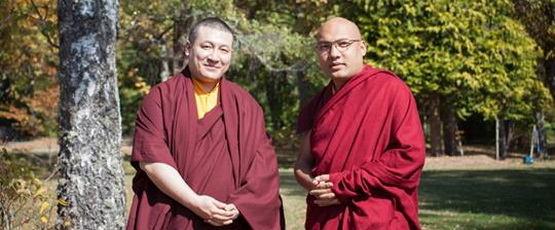 Jego Świątobliwość Ogjen Trinle Dordże i Jego Świątobliwość Trinle Thaje Dordże