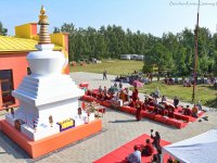 Consecration of the Stupa containing Kyabje Tenga Rinpoche's Relics