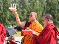 Consecration of the Stupa containing Kyabje Tenga Rinpoche's Relics