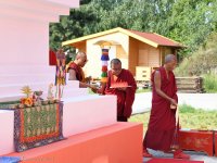 Consecration of the Stupa containing Kyabje Tenga Rinpoche's Relics