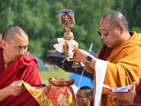 Consecration of the Stupa containing Kyabje Tenga Rinpoche's Relics