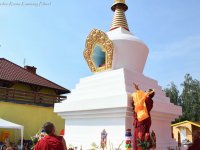 Consecration of the Stupa containing Kyabje Tenga Rinpoche's Relics